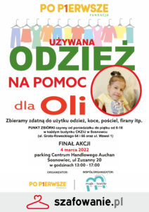 Akcja charytatywna dla OLI – ZBIÓRKA ODZIEŻY
