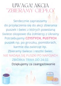 Uwaga Akcja “Zbieramy ciepło”