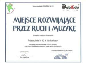 Wspieramy rozwój dzieci poprzez ruch i muzykę